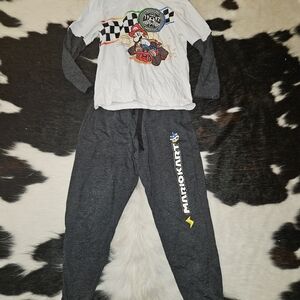 Kids Mario Kart Racing Set - White and Black